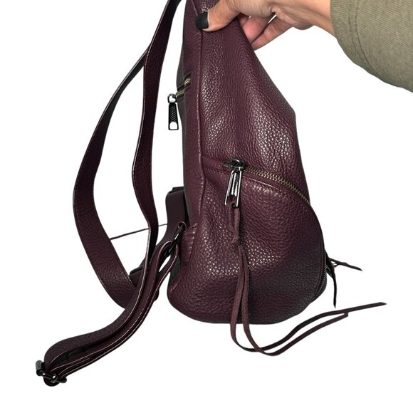 Rebecca Minkoff Julian Leather Backpack - Currant - HF19GPBB01 - Picture 9 of 16